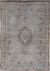 Louis de Poortere Fading World Medallion 8257 Grey Ebony Area Rug main image
