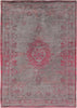 Louis de Poortere Fading World Medallion 8261 Pink Flash Area Rug main image