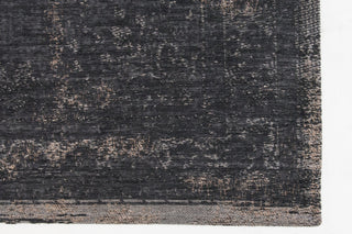 Louis de Poortere Fading World Medallion 8263 Mineral Black Area Rug Corner Shot