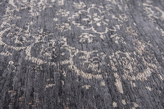 Louis de Poortere Fading World Medallion 8263 Mineral Black Area Rug Detail