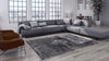 Louis de Poortere Fading World Medallion 8263 Mineral Black Area Rug Interior Shot Feature