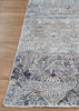 Couristan Luxor Barocco Multi/Antique Beige Pewter Area Rug Corner Image