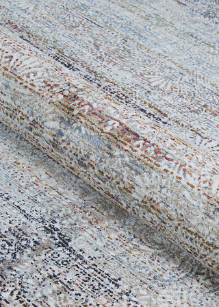 Couristan Luxor Barocco Multi/Antique Beige Pewter Area Rug Detail Image