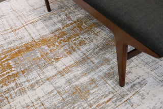 Louis de Poortere Mad Men Griff 8419 Columbus Gold Area Rug 