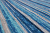 Louis de Poortere Atlantic Ocean 8485 Blue Stripes Area Rug by Marie Bathellier Detail