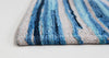 Louis de Poortere Atlantic Ocean 8485 Blue Stripes Area Rug by Marie Bathellier Close Up