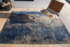 Louis de Poortere Mad Men Cracks 8629 Abyss Blue Area Rug 
