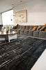 Louis de Poortere Mad Men Griff 8655 White On Black Area Rug 