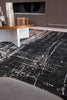 Louis de Poortere Mad Men Griff 8655 White On Black Area Rug 