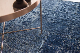 Louis de Poortere Khayma Farrago 8781 Tuareg Blue Area Rug  Feature