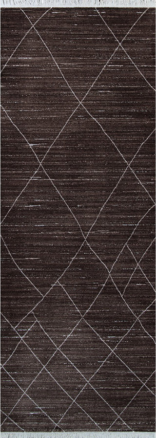 Couristan Bruges Diamante Chocolate Area Rug Runner Image