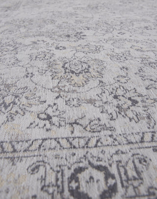 Louis de Poortere Bobohemian Bobo Flowers 8912 Woodstock White Area Rug Detail