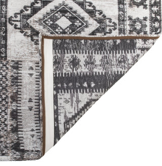 Louis de Poortere Bobohemian Bobo Tribe 8915 Black Russian Area Rug Corner Shot