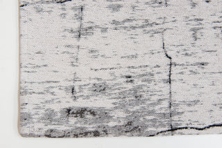 Louis de Poortere Mad Men Griff 8926 Metro Black and White Area Rug Corner Shot