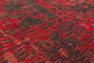 Louis de Poortere Fading World Agra Sur 8940 Grey Red Area Rug Detail