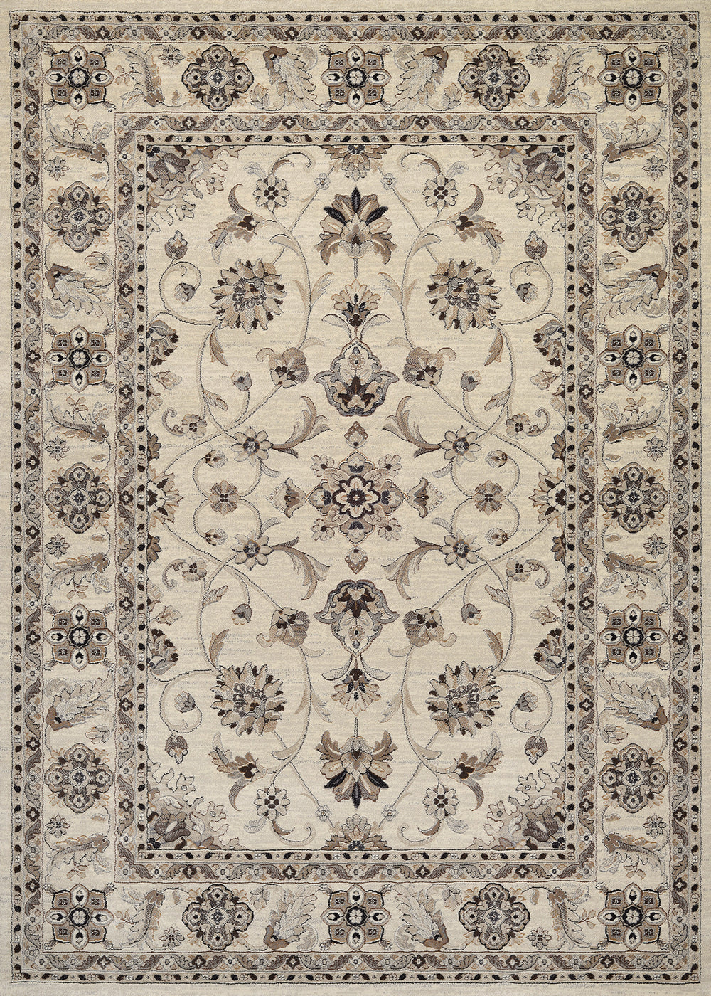Couristan Everest Rosetta Ivory Area Rug