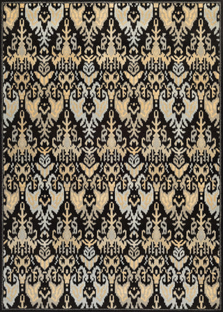 Couristan Everest Zion Black/Teal Area Rug