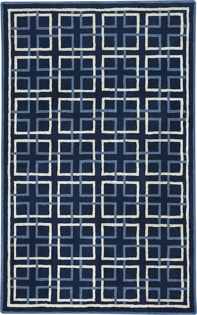 Capel Anthony Baratta Framework 9181 Dark Blue Area Rug