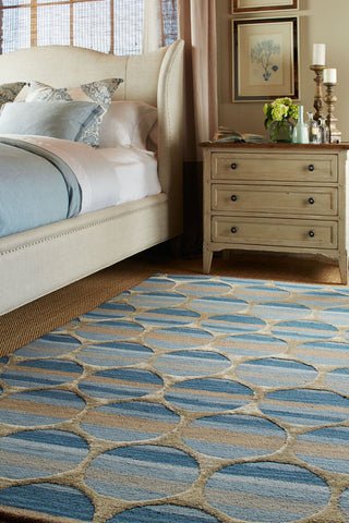 Capel Bucine 9196 Blue 475 Area Rug Rectangle Roomshot Image 1 Feature