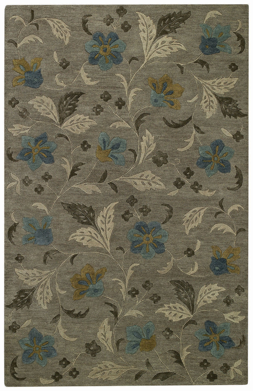 Capel Brock Haven Bluebells 9218 Charcoal 340 Area Rug