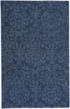 Capel Williamsburg Lace 9225 Navy Area Rug Rectangle/Vertical Stripe Rectangle