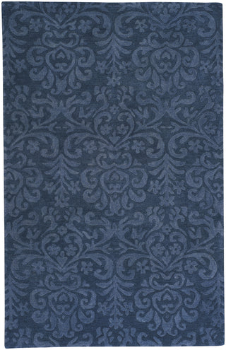 Capel Williamsburg Lace 9225 Navy Area Rug Rectangle/Vertical Stripe Rectangle