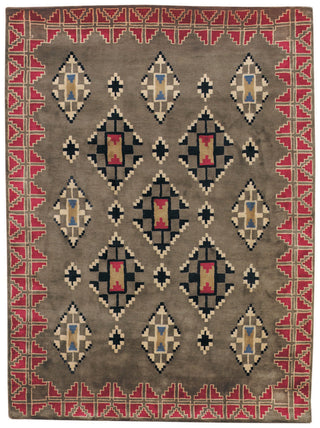 Capel Stairstep 9231 Sage Red 250 Area Rug main image
