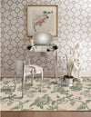 Capel Arcadia 9252 Sage Area Rug by Williamsburg Rugs Rectangle Roomshot Image 1 Feature