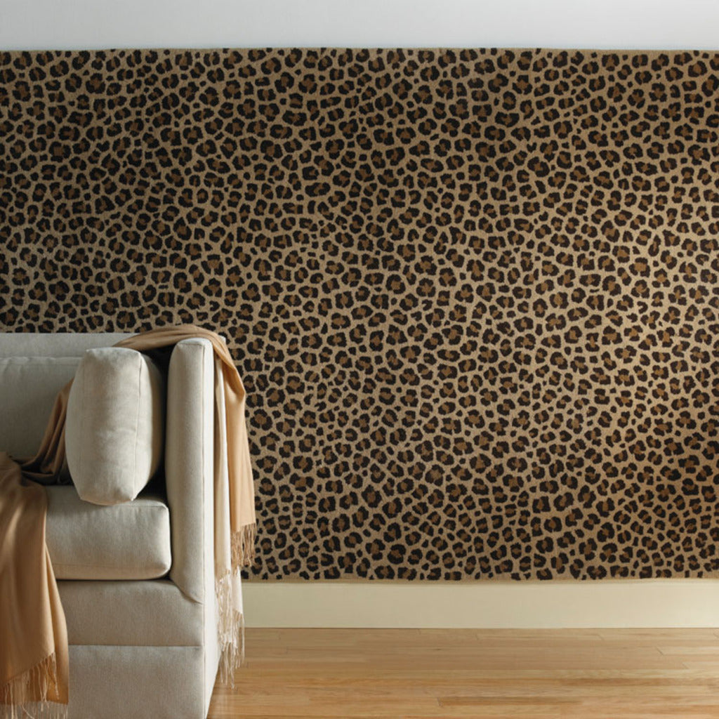 Capel Expedition Leopard 9290 Cocoa 700 Area Rug Rectangle Roomshot Image 1 Feature