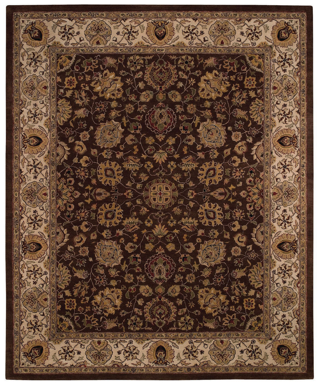 Capel Forest Park Medallions 9296 Dark Coffee 750 Area Rug main image