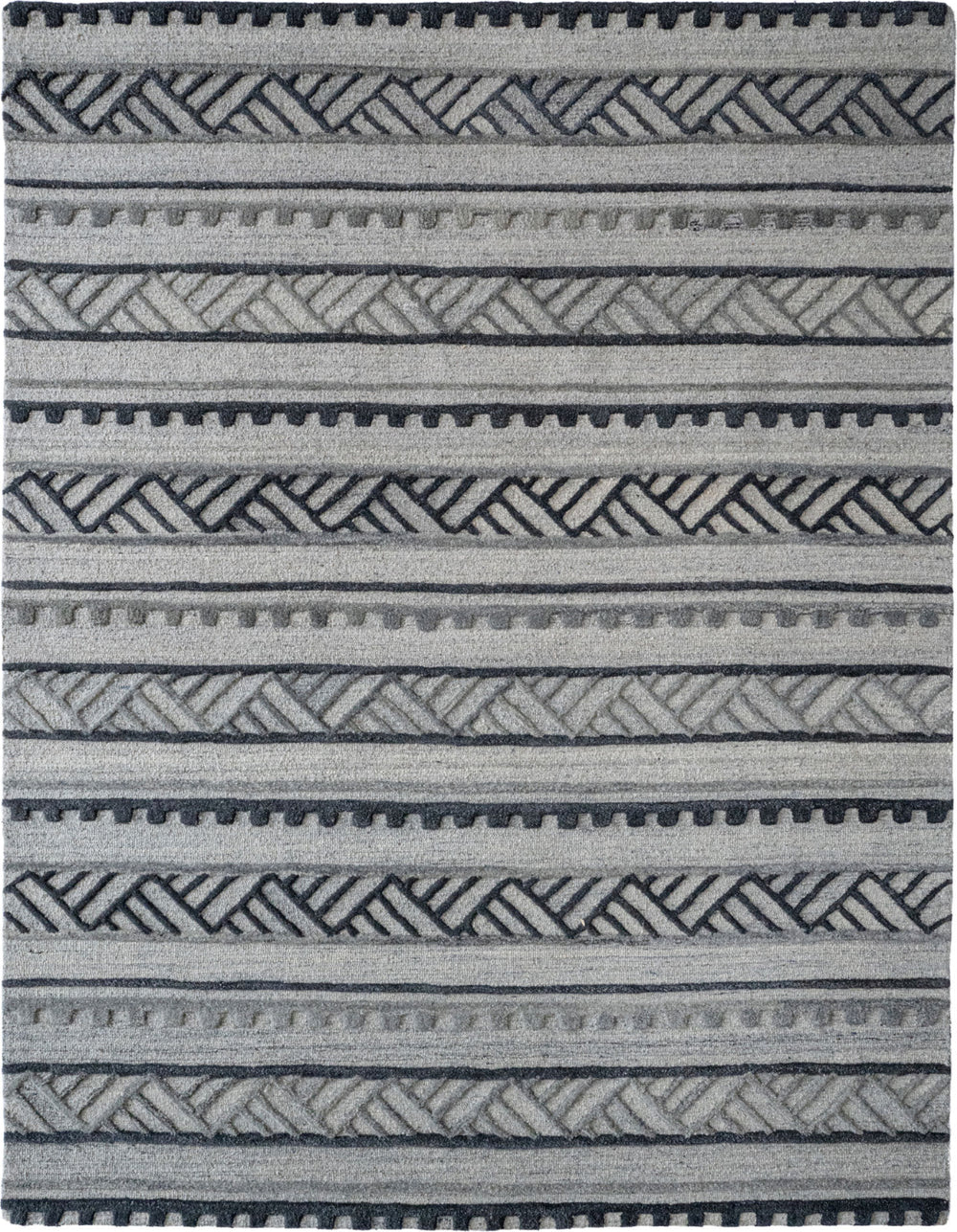 Capel Criss-Cross 9300 Graphite Area Rug by Genevieve Gorder Rugs