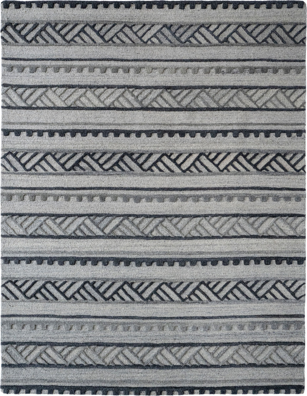 Capel Criss-Cross 9300 Graphite Area Rug by Genevieve Gorder Rugs main image