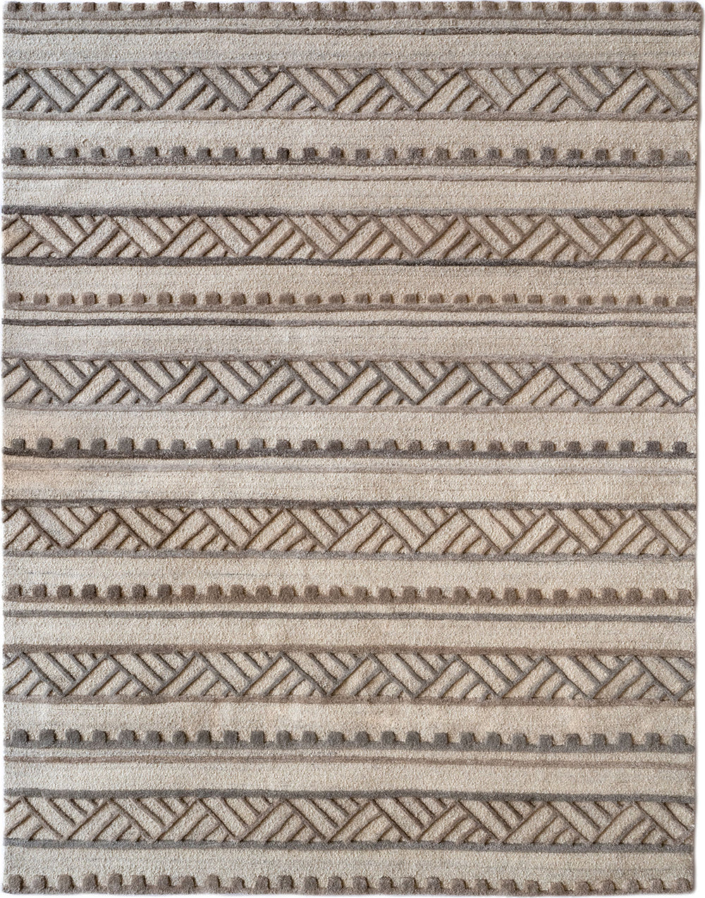 Capel Criss-Cross 9300 Natural Area Rug by Genevieve Gorder Rugs