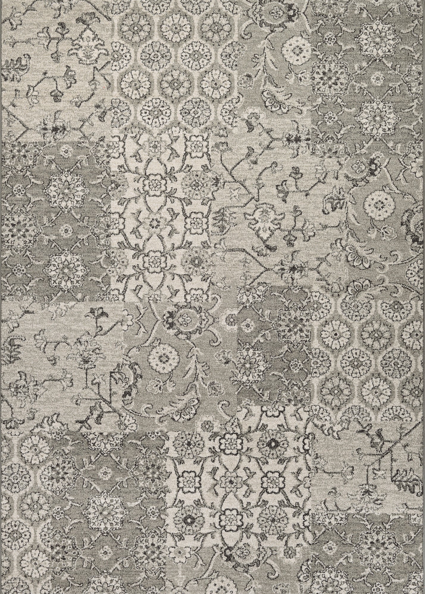 Couristan Traditions Bruges Dark Grey/Ivory Area Rug