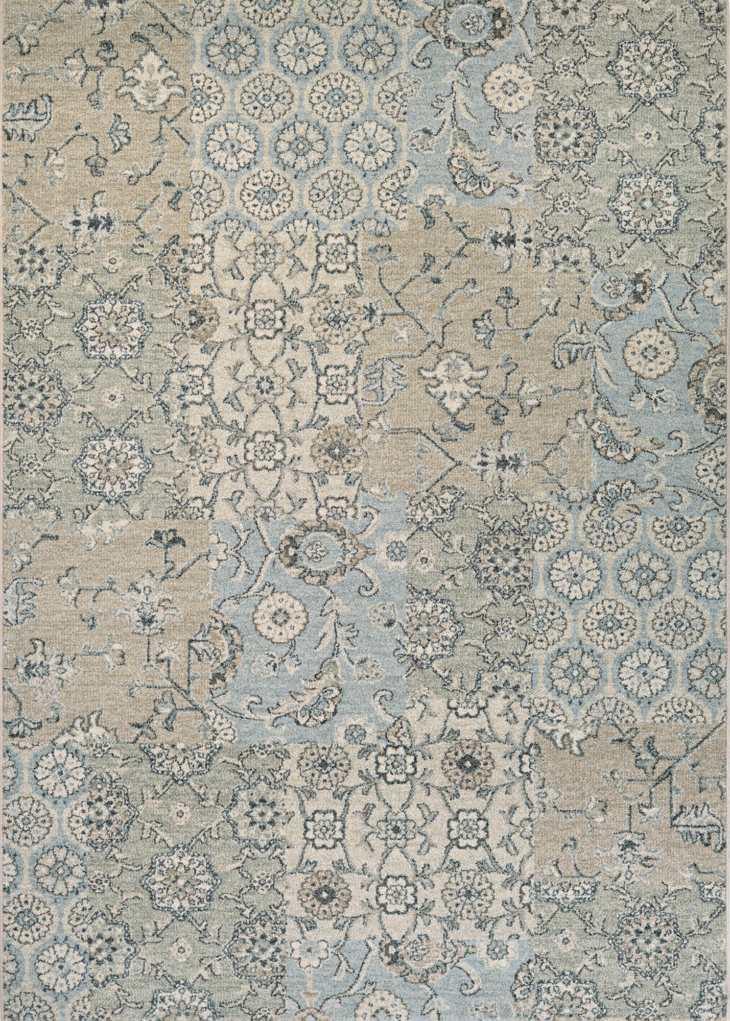 Couristan Traditions Bruges Light Grey/Ivory Area Rug