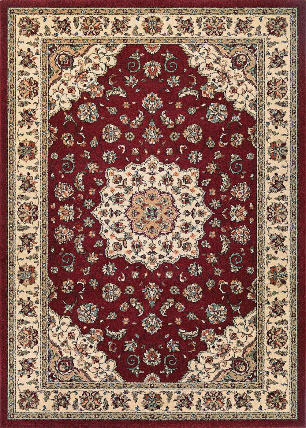 Couristan Traditions Namur Ruby/Ivory Area Rug