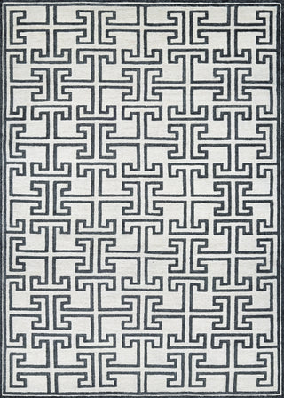 Couristan Madera Alden White/Black Hand Woven Area Rug