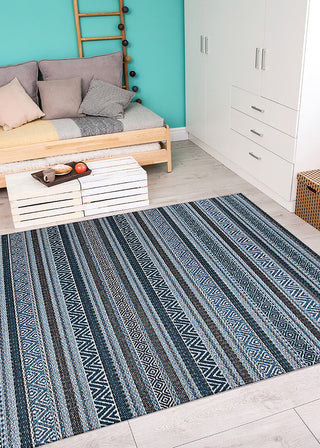 Couristan Cape Cobija Azul Area Rug Lifestyle Image Feature