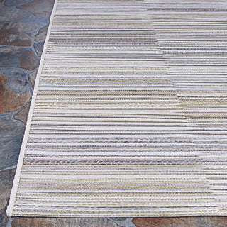 Couristan Cape Ivory/Charcoal Area Rug Corner Image