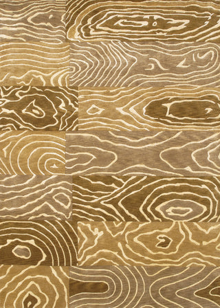 Couristan Pokhara Wood Grain Gold/Beige Area Rug