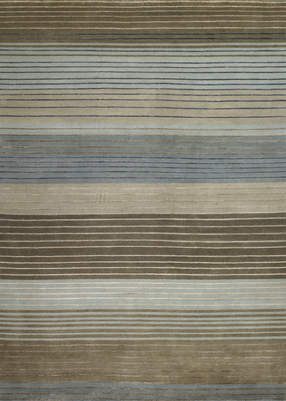 Couristan Pokhara Figaro Brown/Blue Area Rug