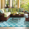 Tommy Bahama Atrium 51102 Blue Area Rug Main Image Feature