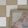Couristan Everhome Checkered Point Light Brown/Ivory Area Rug Backing