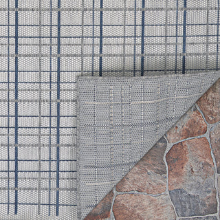 Couristan Everhome Mashpee Ivory/Cape Blue Area Rug Backing