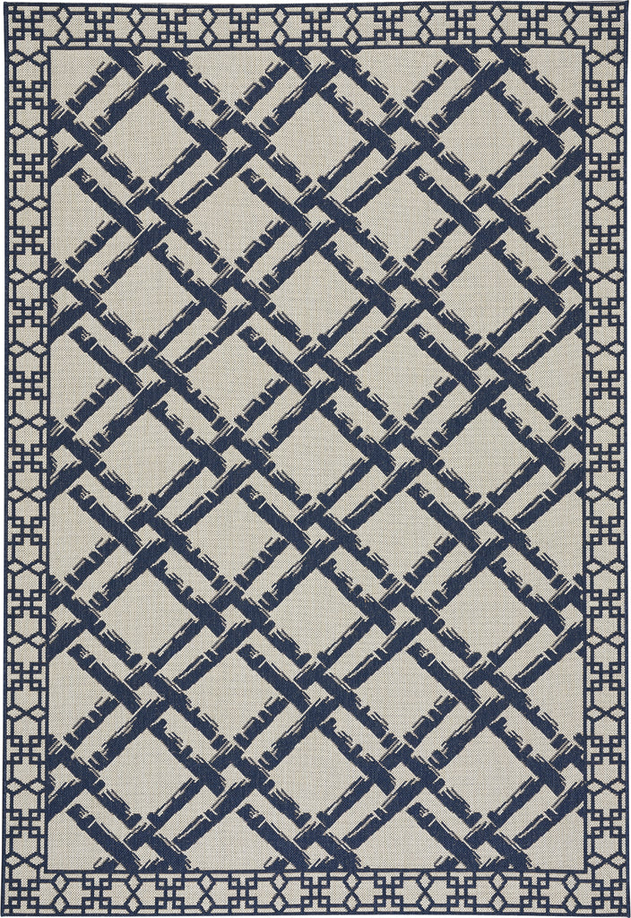 Capel Williamsburg Elsinore-Bamboo Trellis 4724 Midnight Blue Area Rug main image