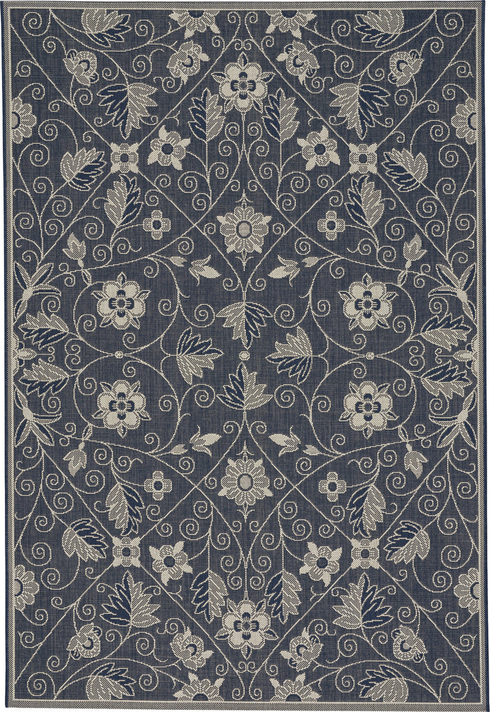 Capel Williamsburg Elsinore-Garden Maze 4699 Med Blue Area Rug main image