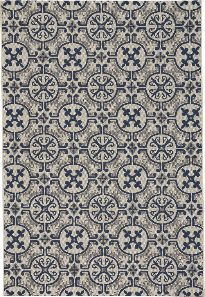 Capel Elsinore-Tile 4737 Midnight Blue Area Rug main image