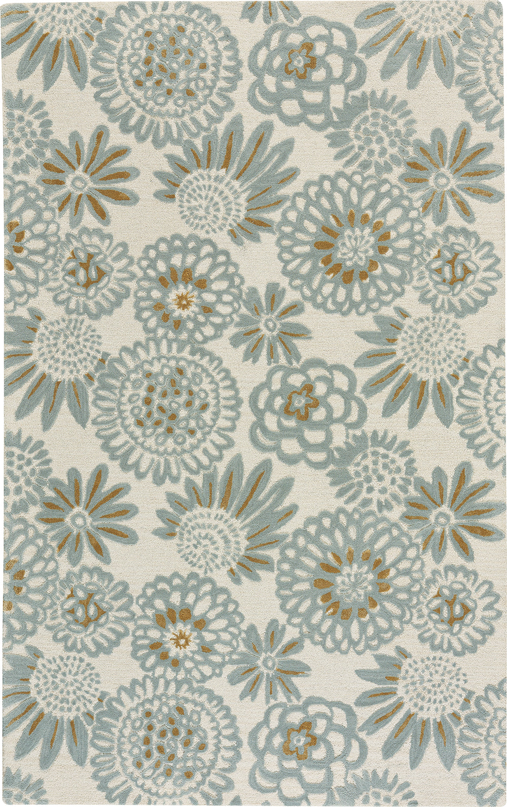 Capel Genevieve Gorder Pompon 9199 Light Grey Area Rug