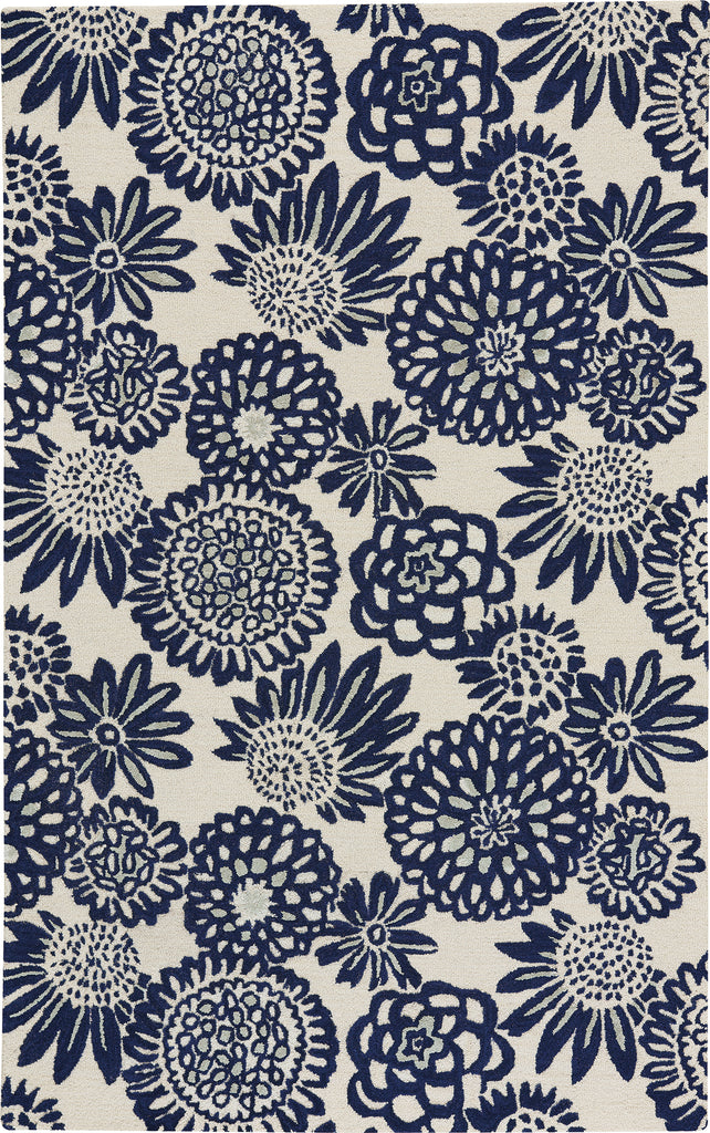 Capel Genevieve Gorder Pompon 9199 Dk Blue Area Rug main image