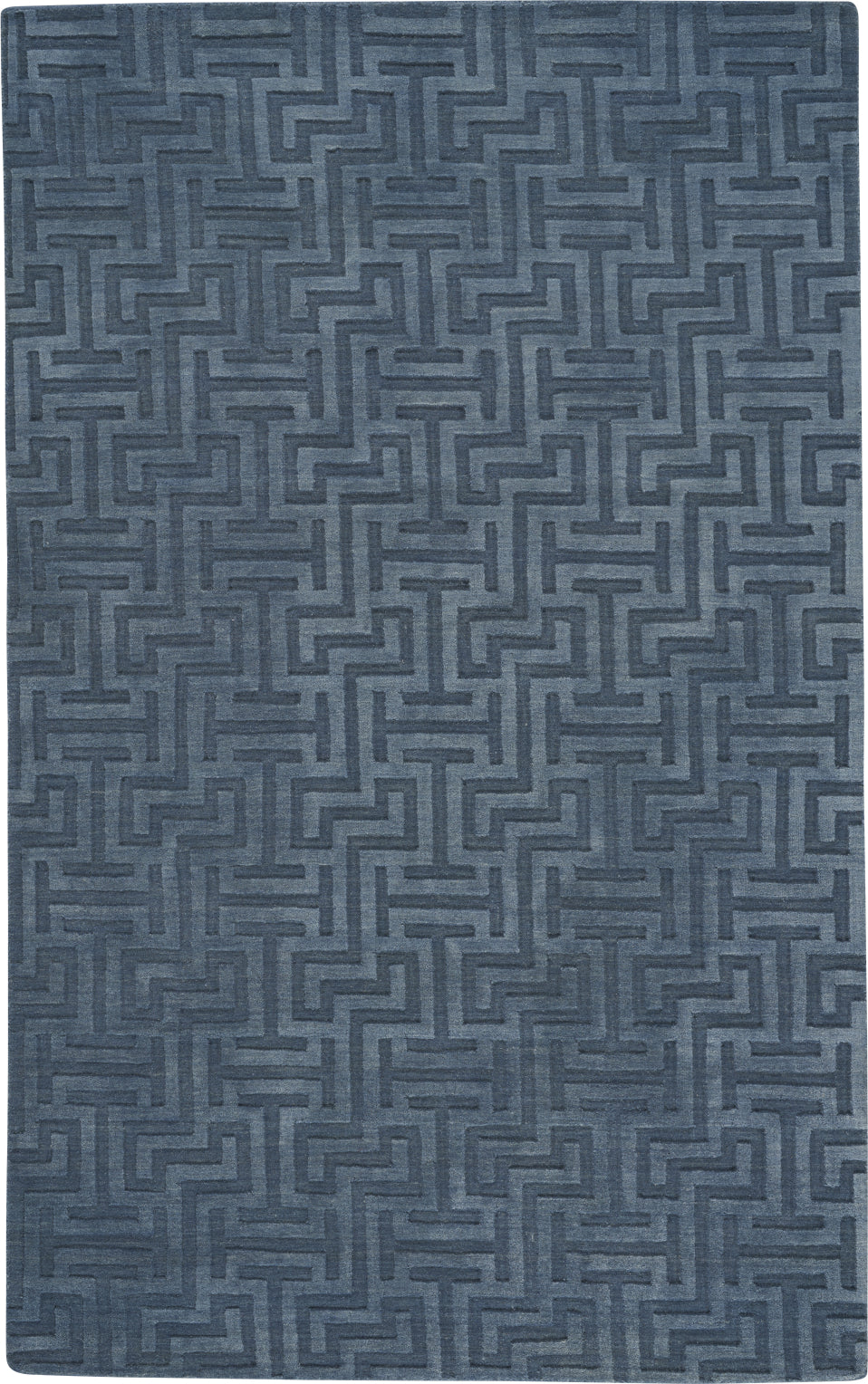 Capel Verenda-Puzzle 9410 Blue Area Rug